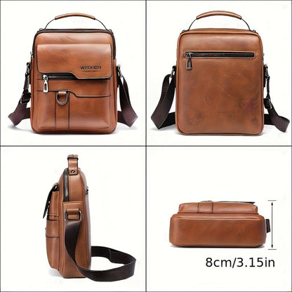 Travel Backpack – Genuine Leather, Large Capacity, Adjustable Strap, for Travel & Work – detail view 7