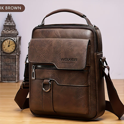 Travel Backpack – Genuine Leather, Large Capacity, Adjustable Strap, for Travel & Work – detail view 9