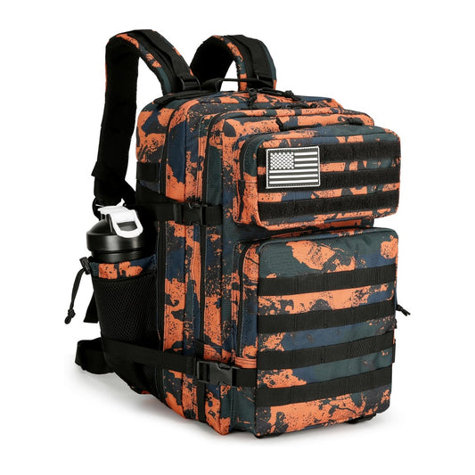 Travel Backpack – Hiking Large Molle Rucksack Day – front view