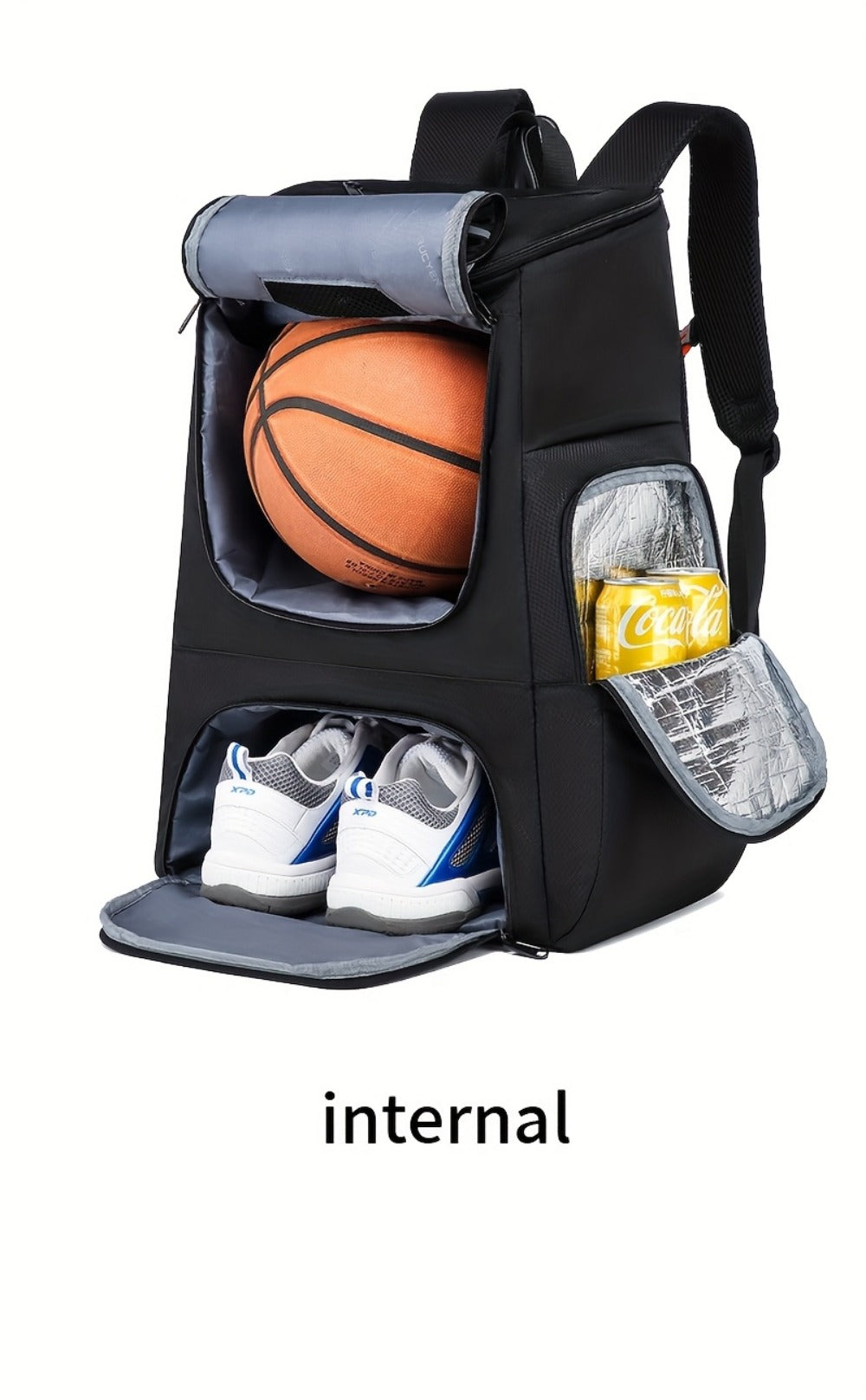 Travel Backpack – Large Capacity, Youth Basketball Shoe Compartment Multifunctional – detail view 30