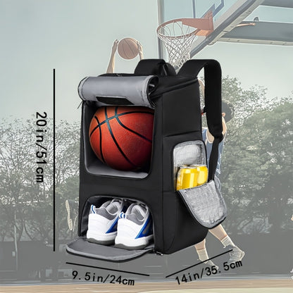 Travel Backpack – Large Capacity, Youth Basketball Shoe Compartment Multifunctional – detail view 7