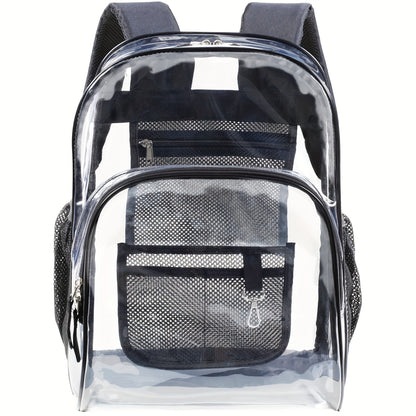 Travel Backpack – PVC, Clear, Transparent, for Travel & Work – detail view 2