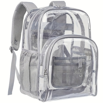 Travel Backpack – PVC, Clear, Transparent, for Travel & Work – detail view 15