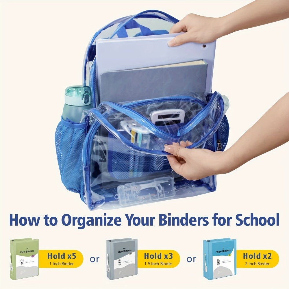 Travel Backpack – PVC, Clear, Transparent, for Travel & Work – detail view 10
