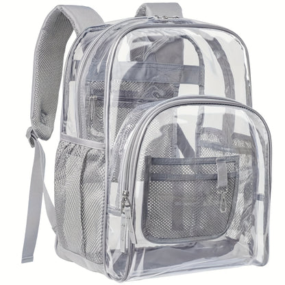 Travel Backpack – PVC, Clear, Transparent, for Travel & Work – alternate view
