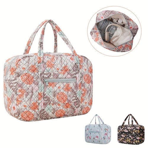 Travel Makeup Bag – Quilted, Trolley Sleeve, for Travel | Bag Vero – front view