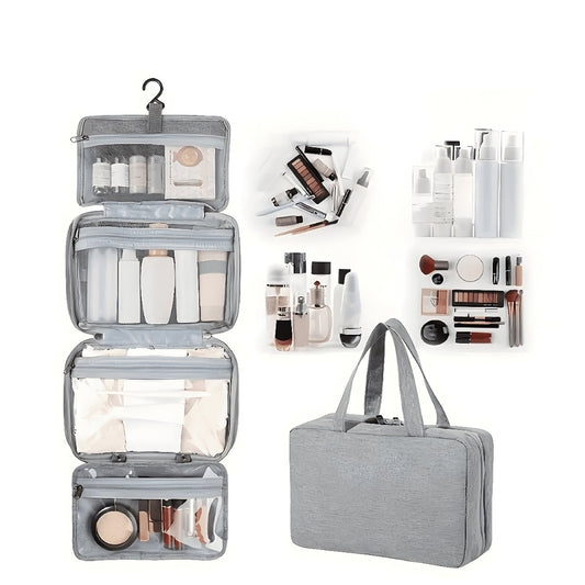 Travel Makeup Bag – Waterproof, Foldable, for Travel – front view