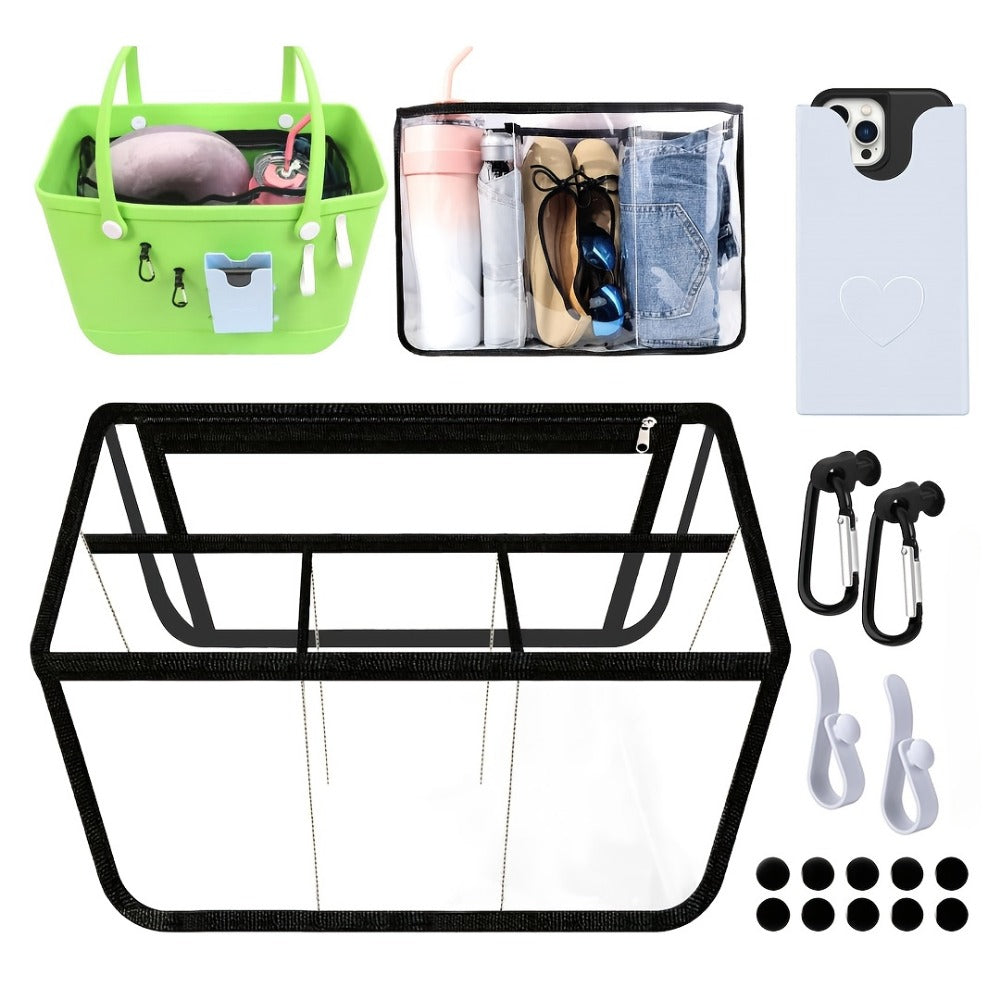 Travel Organizer Bag – 6 Piece, Clear | Bag Vero – front view