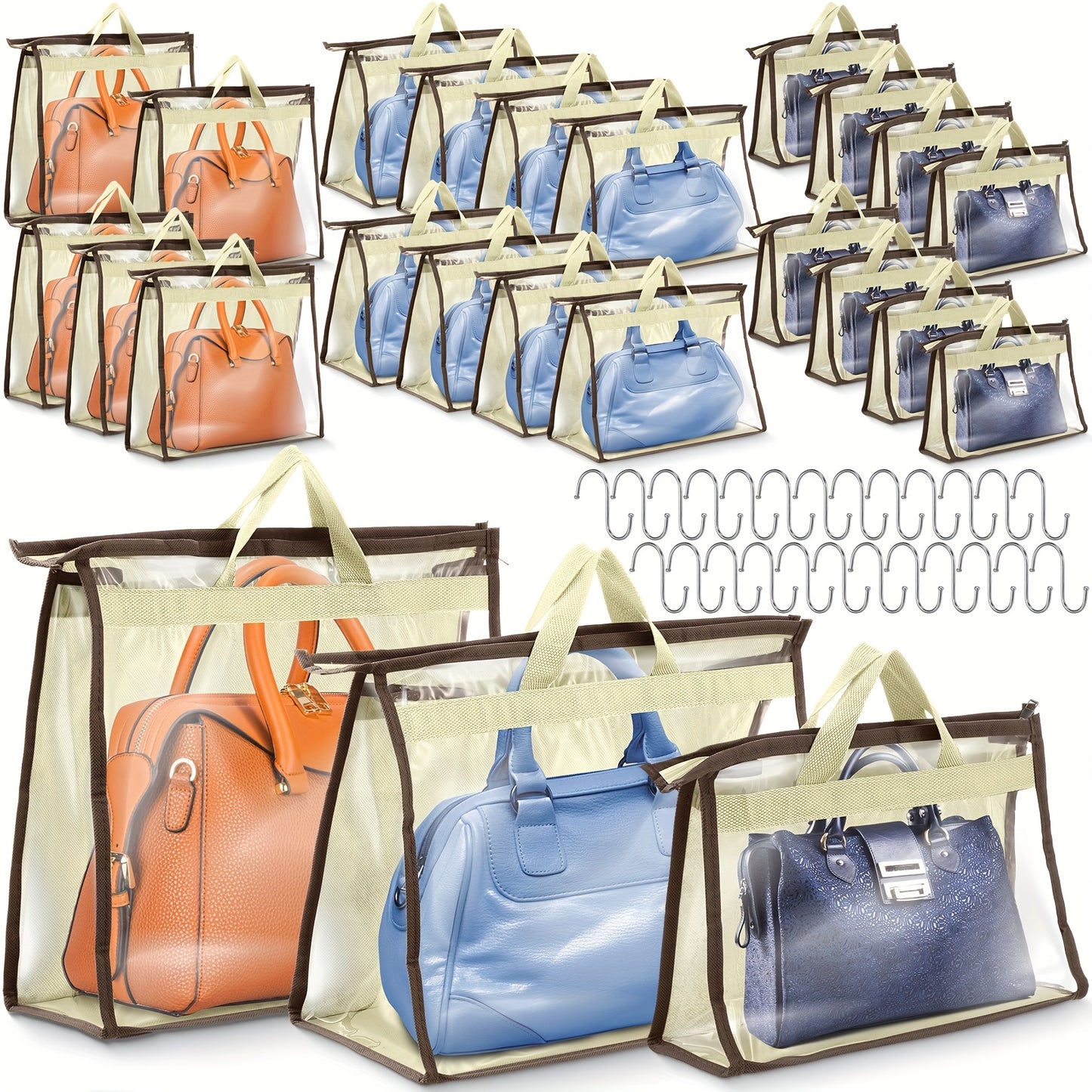 Travel Organizer Bag – 24 Pack, Dust Handbags Pack S Hooks – detail view 7
