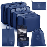 Hooks Bag 8-piece Set - Navy Blue