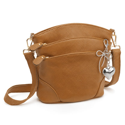 Travel Organizer Bag – Genuine Leather, Adjustable Strap, for Travel & Work – detail view 4