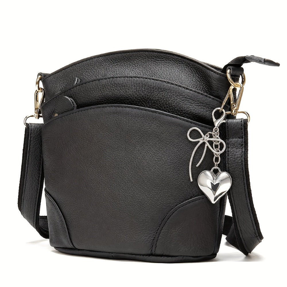 Travel Organizer Bag – Genuine Leather, Adjustable Strap, for Travel & Work – detail view 14