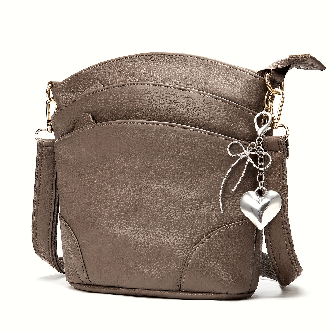 Travel Organizer Bag – Genuine Leather, Adjustable Strap, for Travel & Work – detail view 2