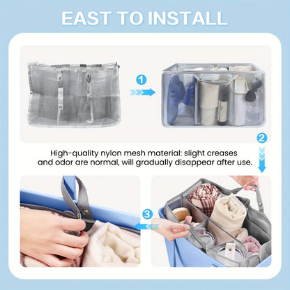 Travel Organizer Bag – Lightweight, Xl Beach Organizer Insert Lightweight – detail view 5