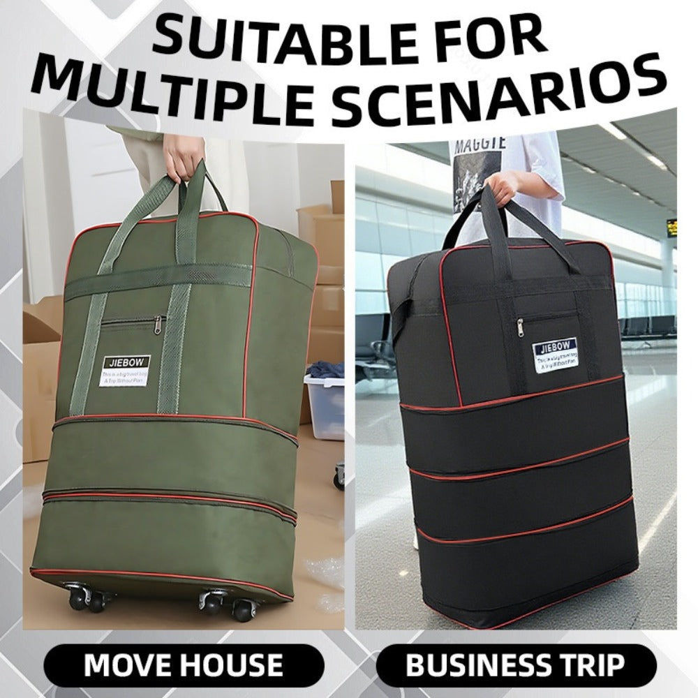 Travel Organizer Bag – Nylon, Foldable, Expandable, for Travel & School – alternate view