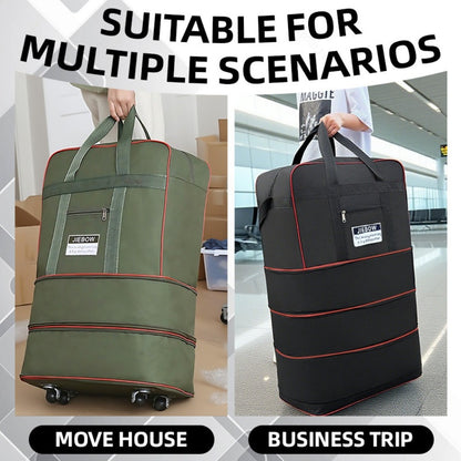 Travel Organizer Bag – Nylon, Foldable, Expandable, for Travel & School – alternate view