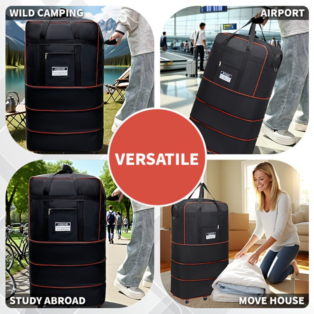 Travel Organizer Bag – Nylon, Foldable, Expandable, for Travel & School – detail view 4