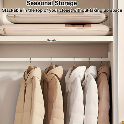 Travel Organizer Bag – Transparent, Compressible Hanging Garment Satin Transparent – detail view 11