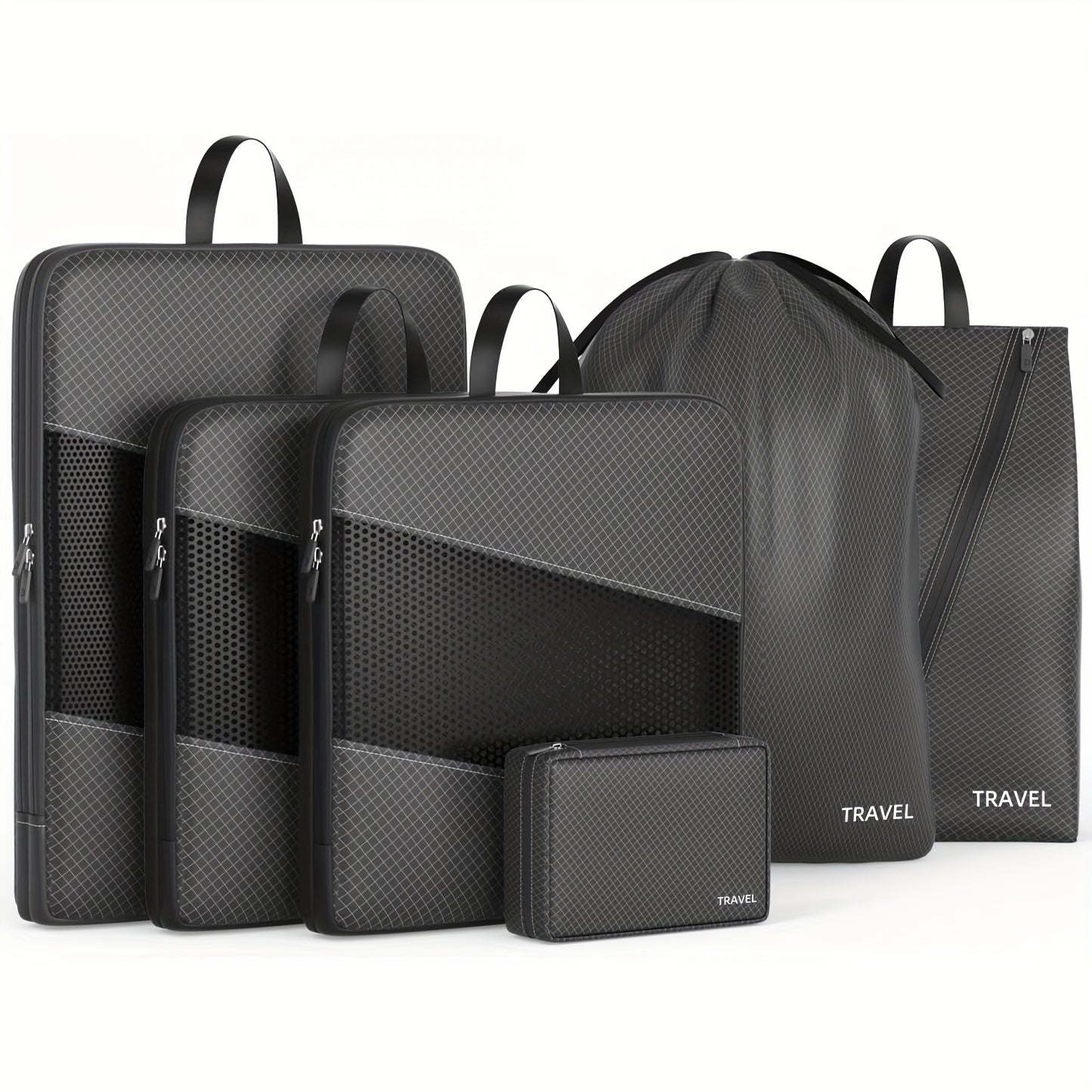 Travel Organizer Bag – for Travel, Compression Packing Cubes Set Of – alternate view