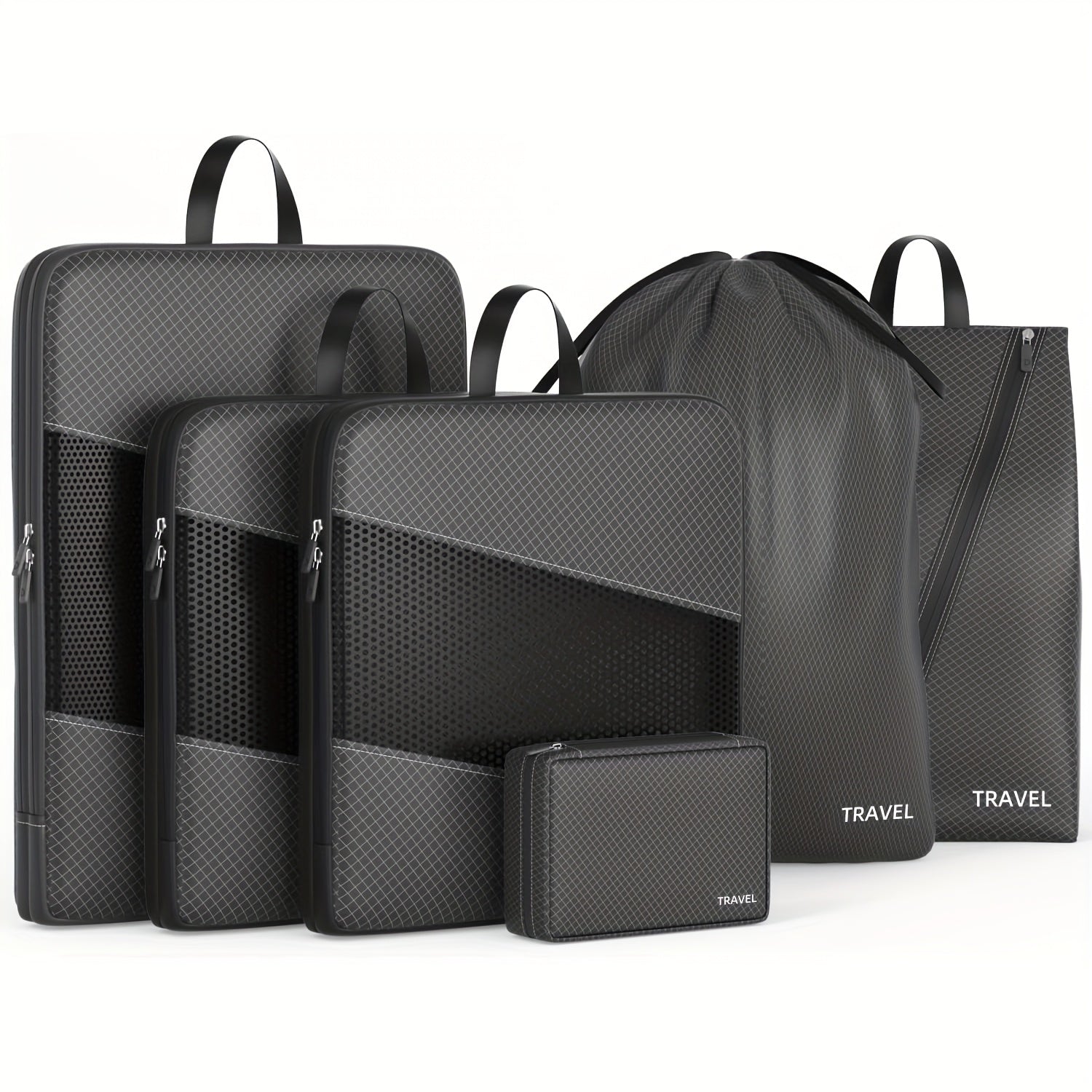 Travel Organizer Bag – for Travel, Compression Packing Cubes Set Of – alternate view