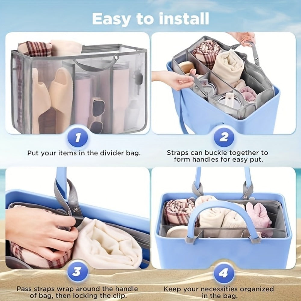 Travel Organizer Bag – for Travel, Large Beach Organizer Insert Multifunctional – detail view 7