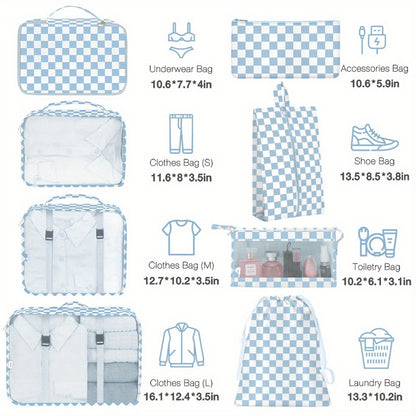 Travel Organizer Bag – for Travel, Packing Cubes Set Laundry Shoe – detail view 13