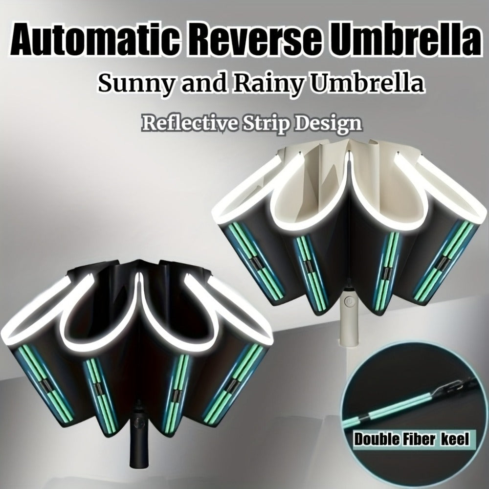 Travel Umbrella – Automatic, Windproof, Lightweight, for Travel | Bag Vero – front view