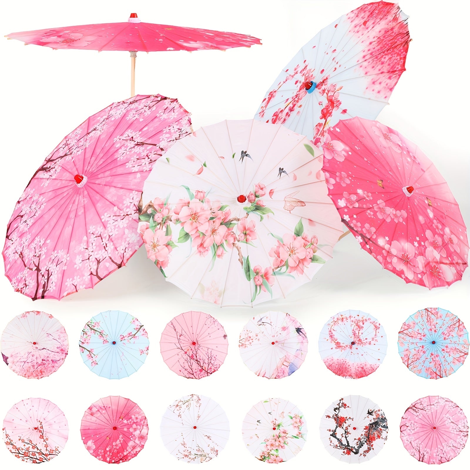 Travel Umbrella – Chinese Paper Parasol Umbrella Set | Bag Vero – front view