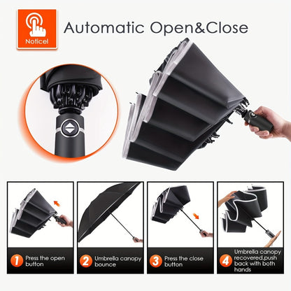 Travel Umbrella – Automatic, Windproof, Lightweight, for Travel – detail view 6
