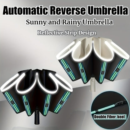 Travel Umbrella – Automatic, Windproof, Lightweight, for Travel – front view