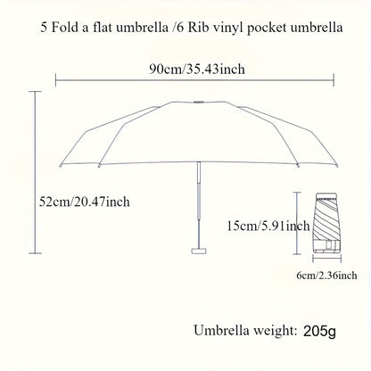 Travel Umbrella – Compact, Lightweight, for Travel – alternate view