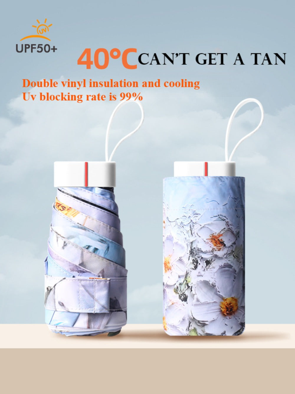 Travel Umbrella – Compact, Lightweight, for Travel – detail view 19