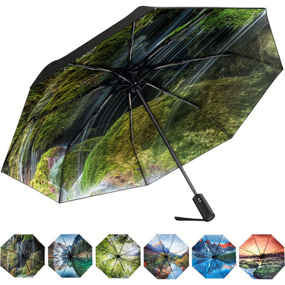 Travel Umbrella – Compact, Windproof, Foldable, for Travel & Work – detail view 17