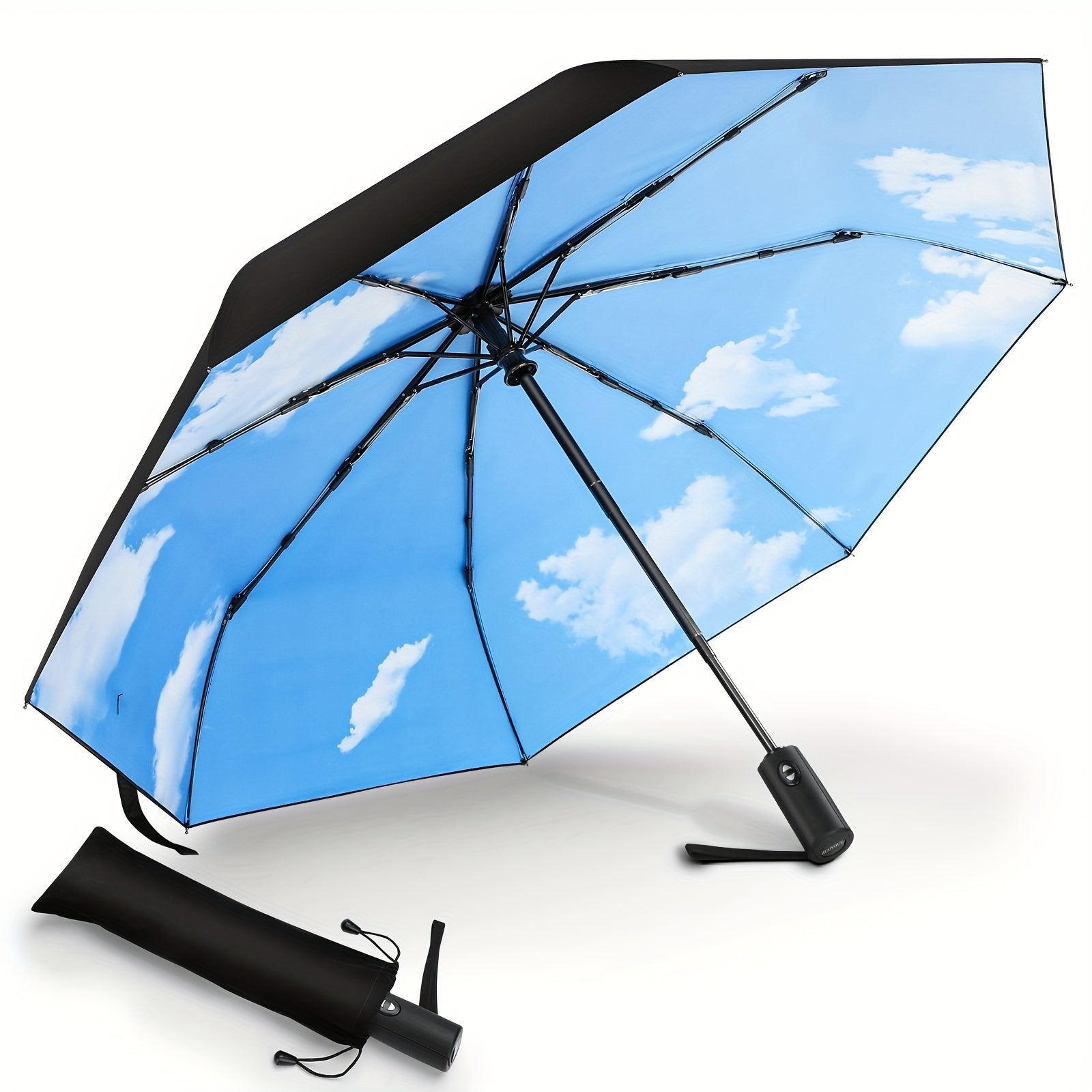 Travel Umbrella – Compact, Windproof, Foldable, for Travel & Work – detail view 19