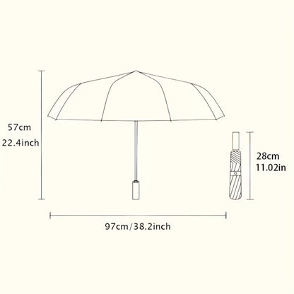 Travel Umbrella – Soccer Ball Print Folding Umbrella – alternate view