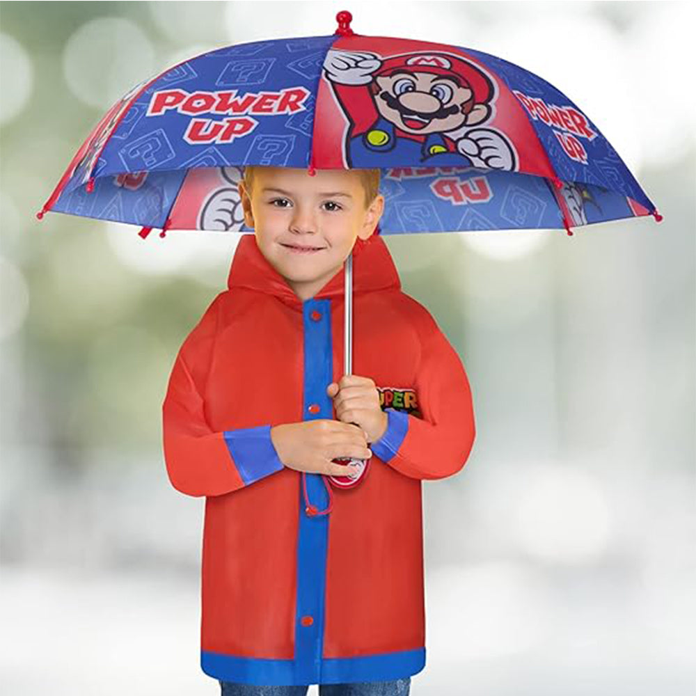 Travel Umbrella – Waterproof, Super Mario Kids Umbrella Rain – detail view 8