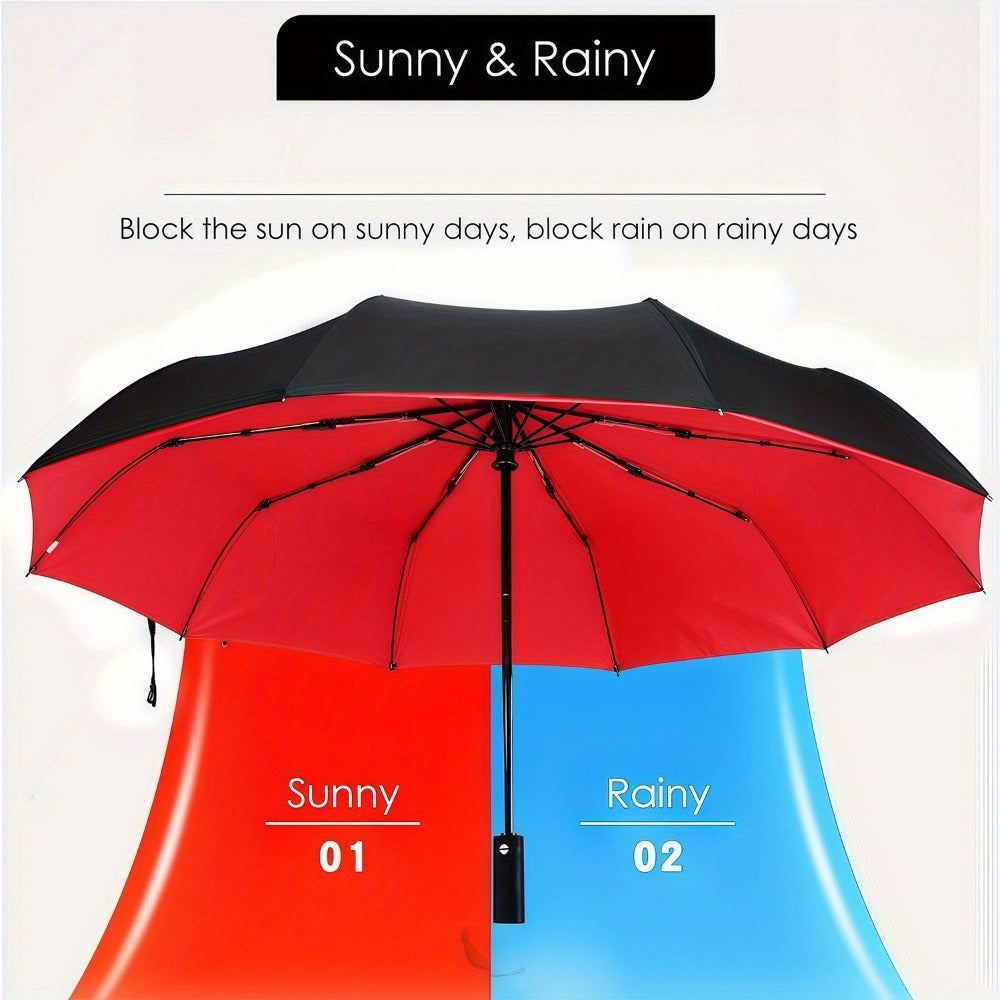Travel Umbrella – Windproof, Large Windproof Umbrella Rib Auto – detail view 12