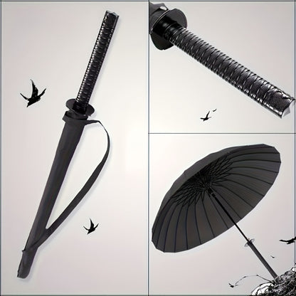 Travel Umbrella – Windproof, Samurai Sword Umbrella Auto Open – alternate view
