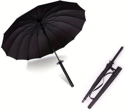 Travel Umbrella – Windproof, Samurai Sword Umbrella Auto Open – detail view 9