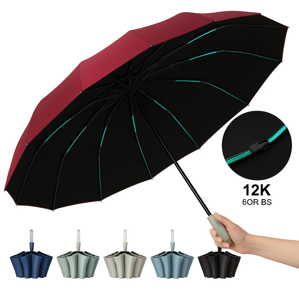 Travel Umbrella – Windproof, Super Strong Windproof Umbrella Auto – detail view 19