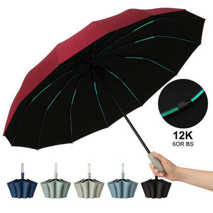Travel Umbrella – Windproof, Super Strong Windproof Umbrella Auto – detail view 11