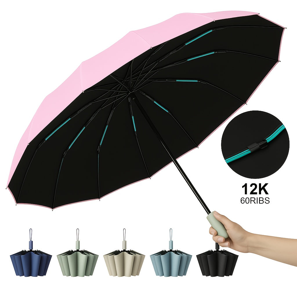 Travel Umbrella – Windproof, Super Strong Windproof Umbrella Auto – detail view 20
