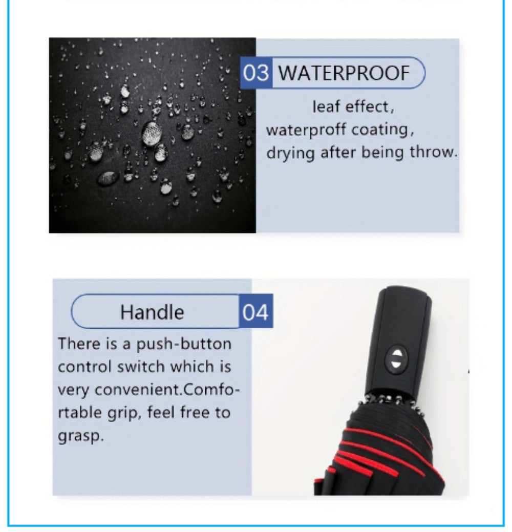 Travel Umbrella – Windproof, Compact, for Travel – detail view 8