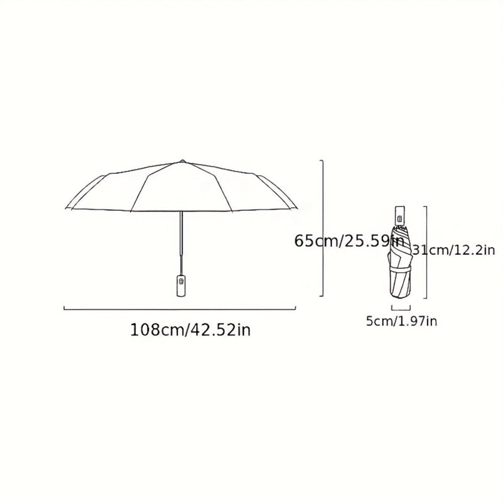 Travel Umbrella – Windproof, Foldable, Compact, for Travel & Work – detail view 2