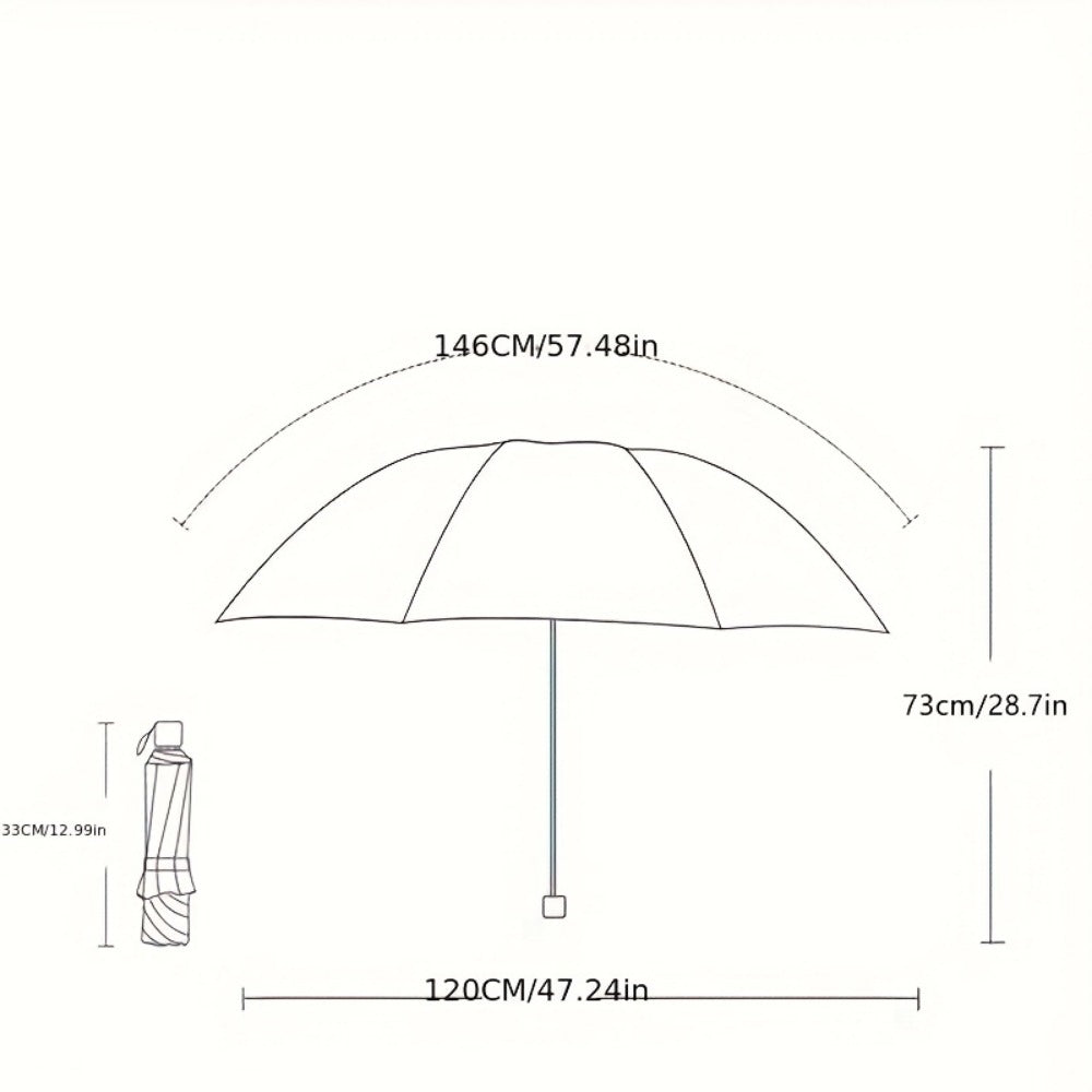 Travel Umbrella – Windproof, Waterproof, Compact, for Travel & Work – detail view 6