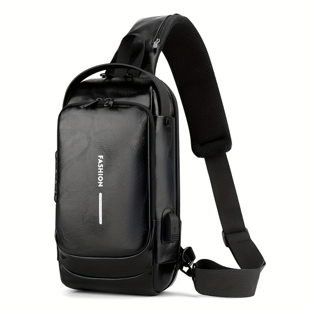 Waist Bag – PU Leather, USB Charging, Large Capacity | Bag Vero – front view
