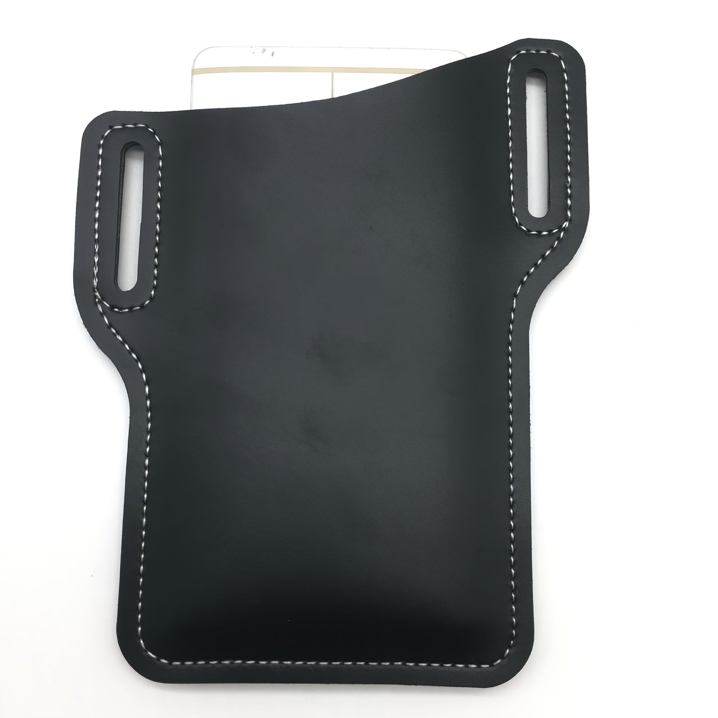 Waist Bag – 7 Inch, Cowhide Leather Phone Waist Belt – alternate view