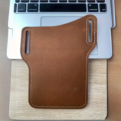Waist Bag – 7 Inch, Cowhide Leather Phone Waist Belt – detail view 2