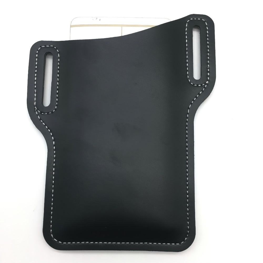 Waist Bag – 7 Inch, Cowhide Leather Phone Waist Belt – detail view 7