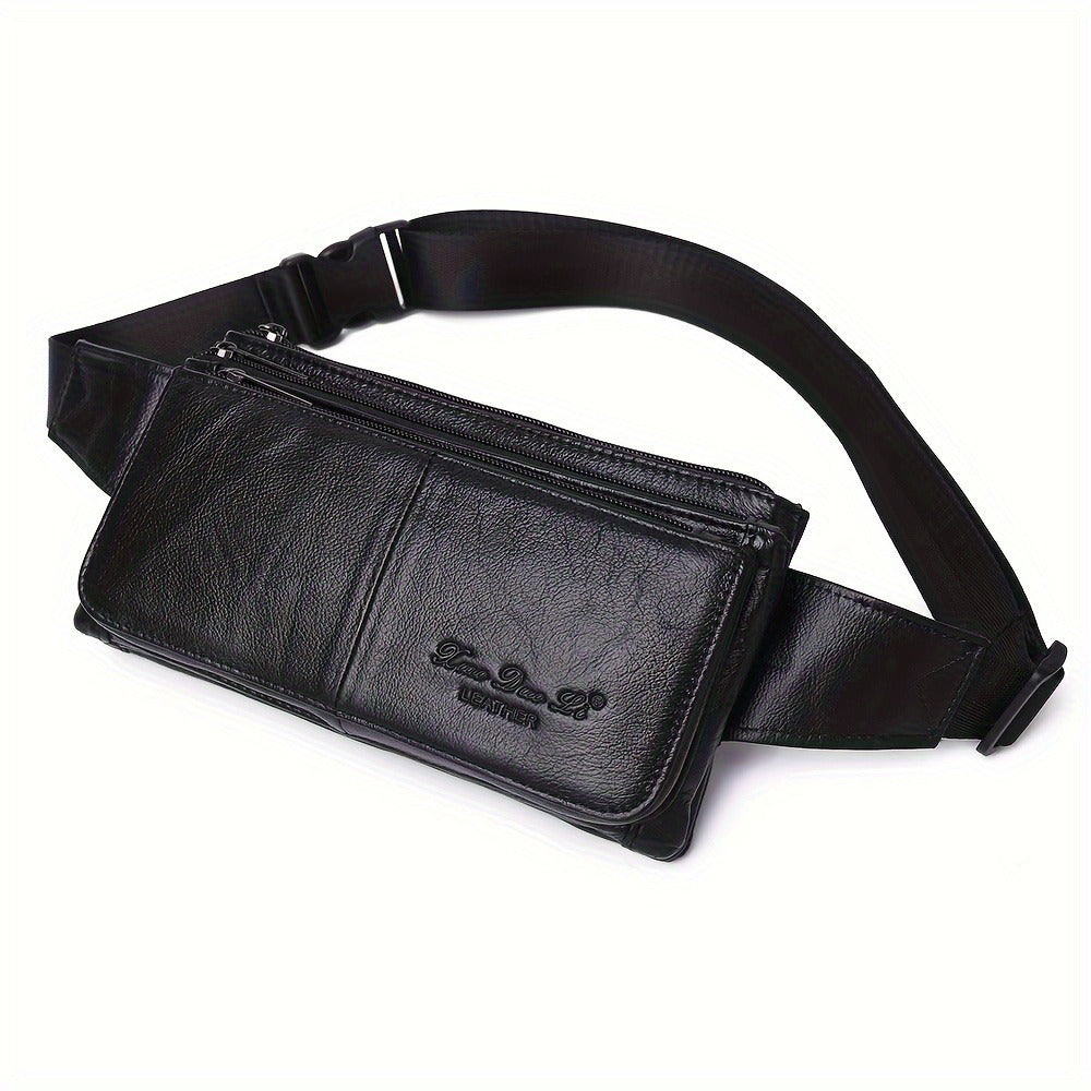 Waist Bag – Genuine Leather, Adjustable Strap, Lightweight, for Travel – detail view 16
